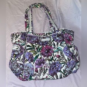 Vera Bradley Lavender Meadow Glenna Satchel. New without tags